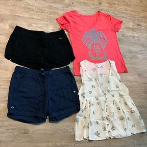 Summer bundle!  O’Neill, Hurley & Roxy. Size Small